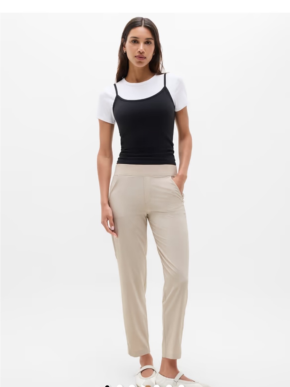 Athleta Khaki Size 12 Brooklyn Ankle Pant